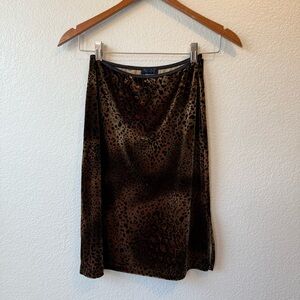 Star City Leopard Print Maxi Skirt Y2K Sz Medium